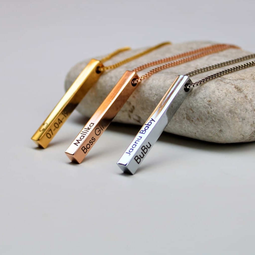 Custom Memory Bar Necklace - Image 2