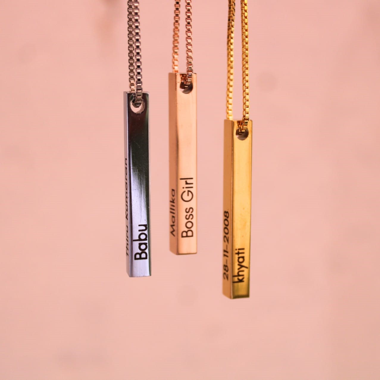 Custom Memory Bar Necklace - Image 3